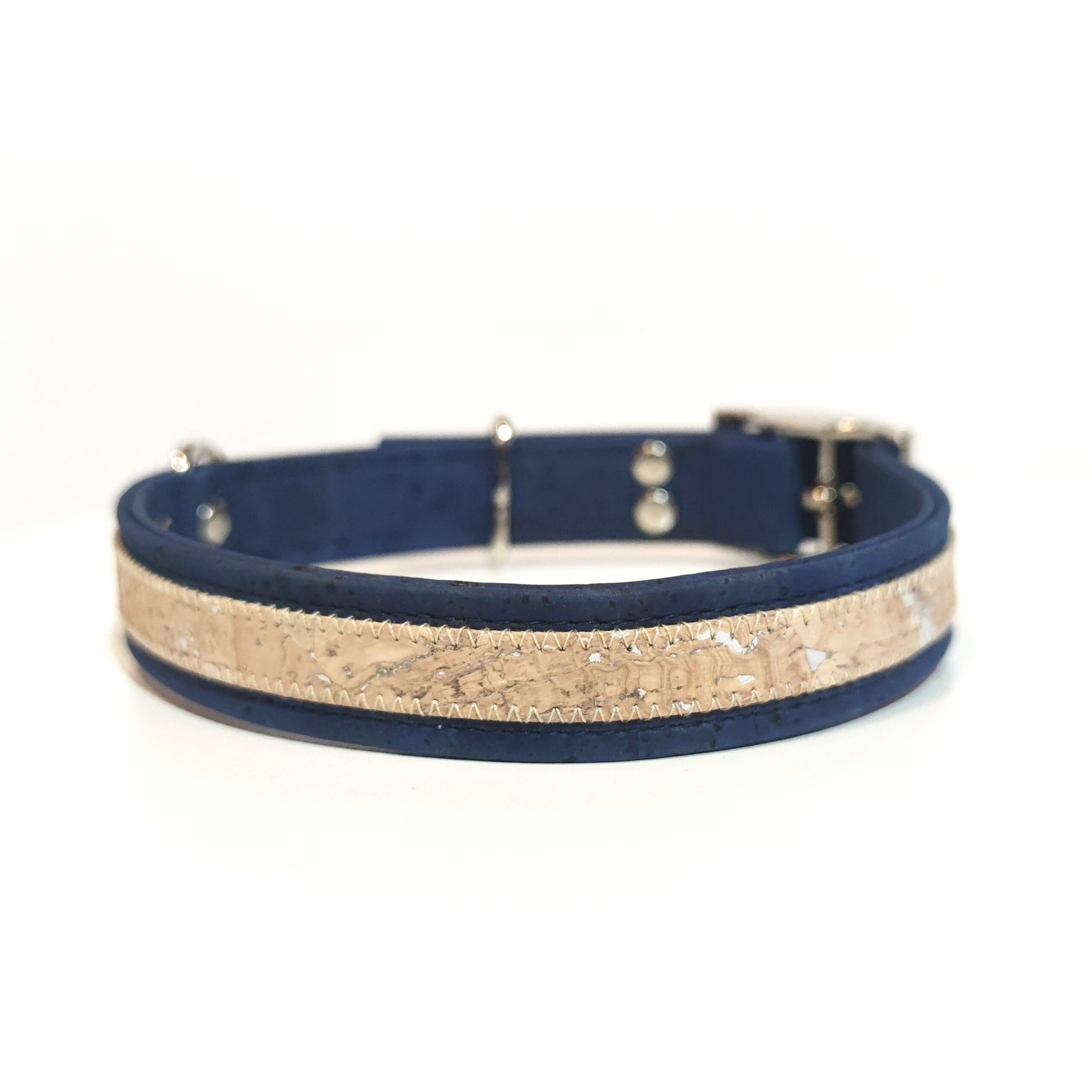 Collier bleu pour chien et chat - modèle Spike