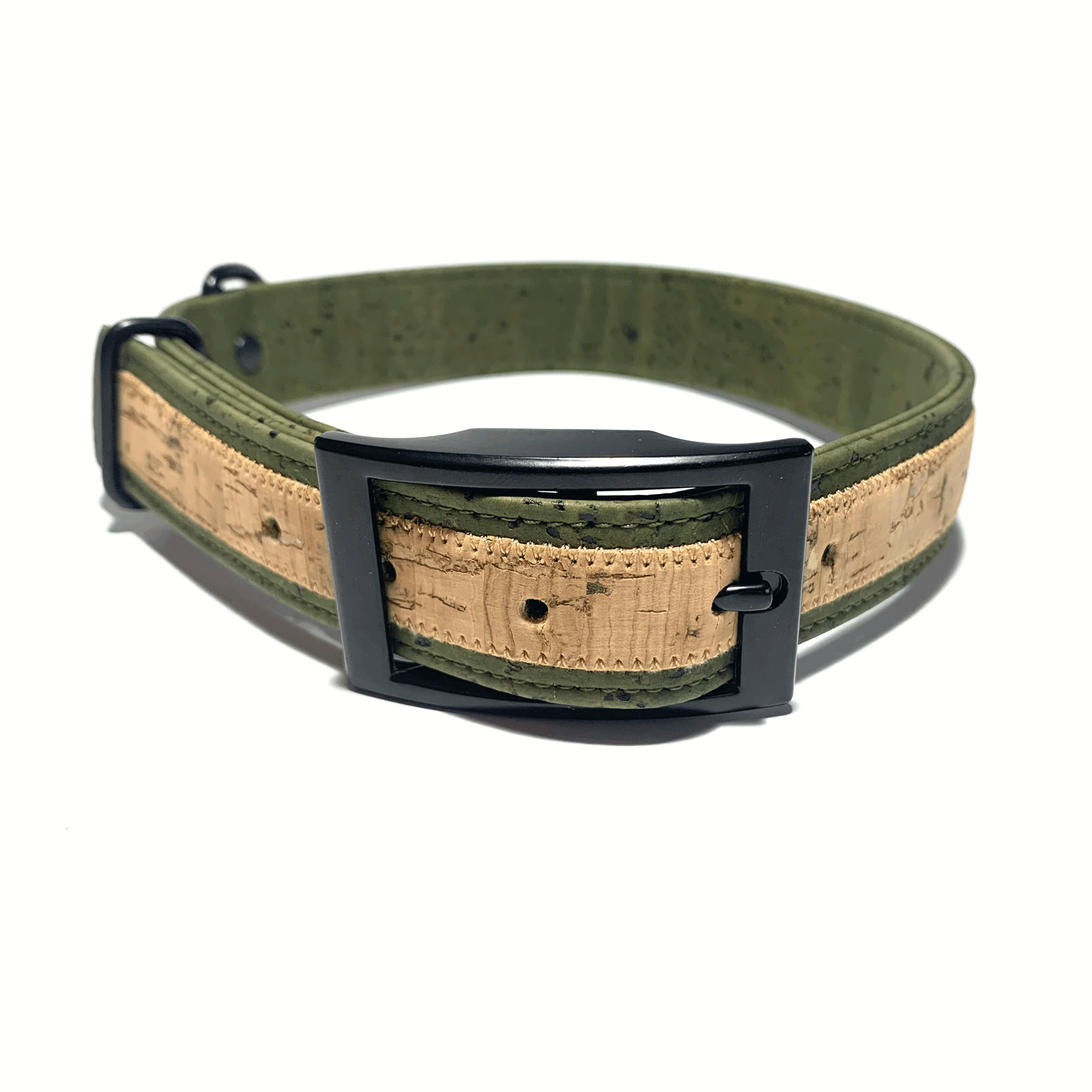 Collier chien Marley naturel boucle noir